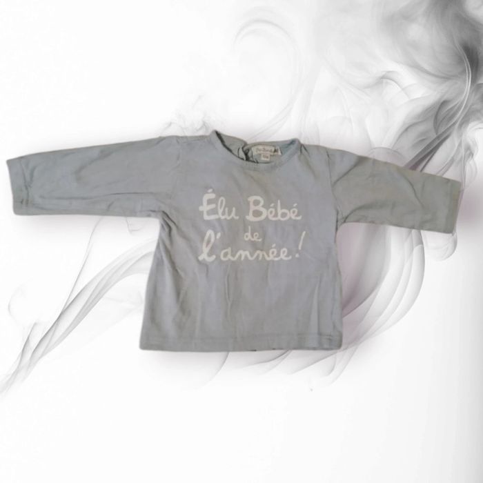 T-shirt manches longues 12 mois petit Kimbaloo - photo numéro 2