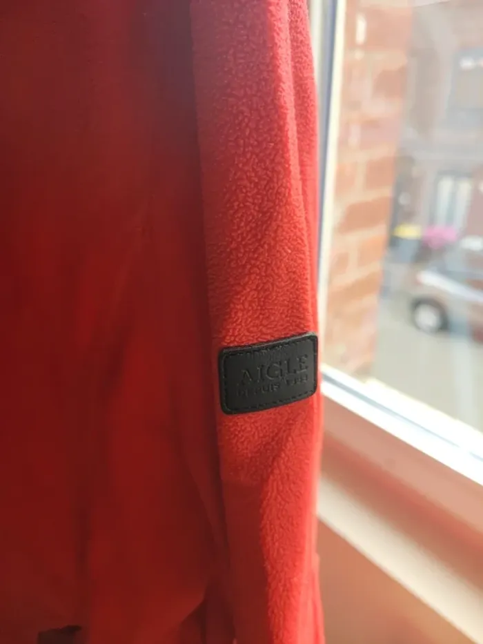 Gilet polaire rouge Aigle taille L - photo numéro 3