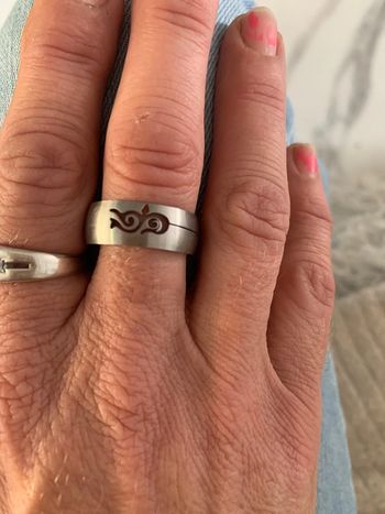 Bague acier taille 20