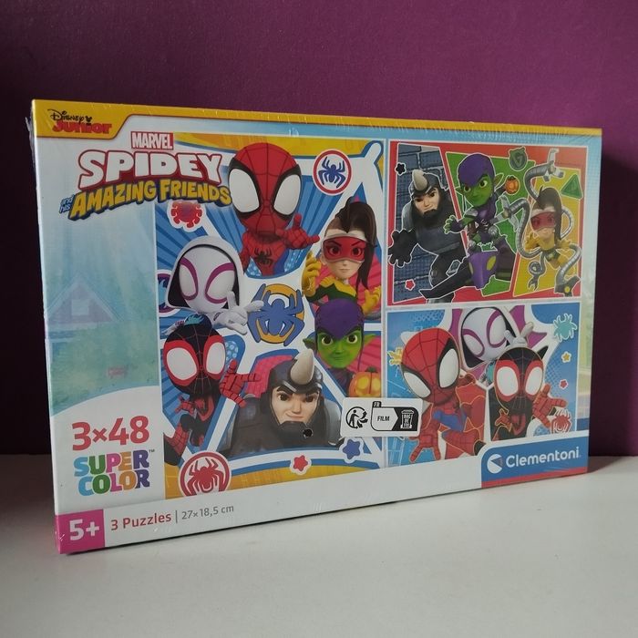 MARVEL SPIDEY AND HIS AMAZING FRIENDS - 3x puzzles 48 pièces : Achat ...