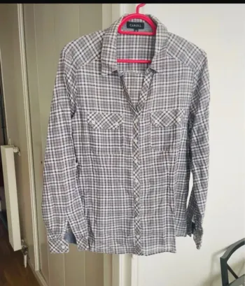 Chemise à carreaux en coton Caroll