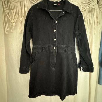 Robe jean manches longues