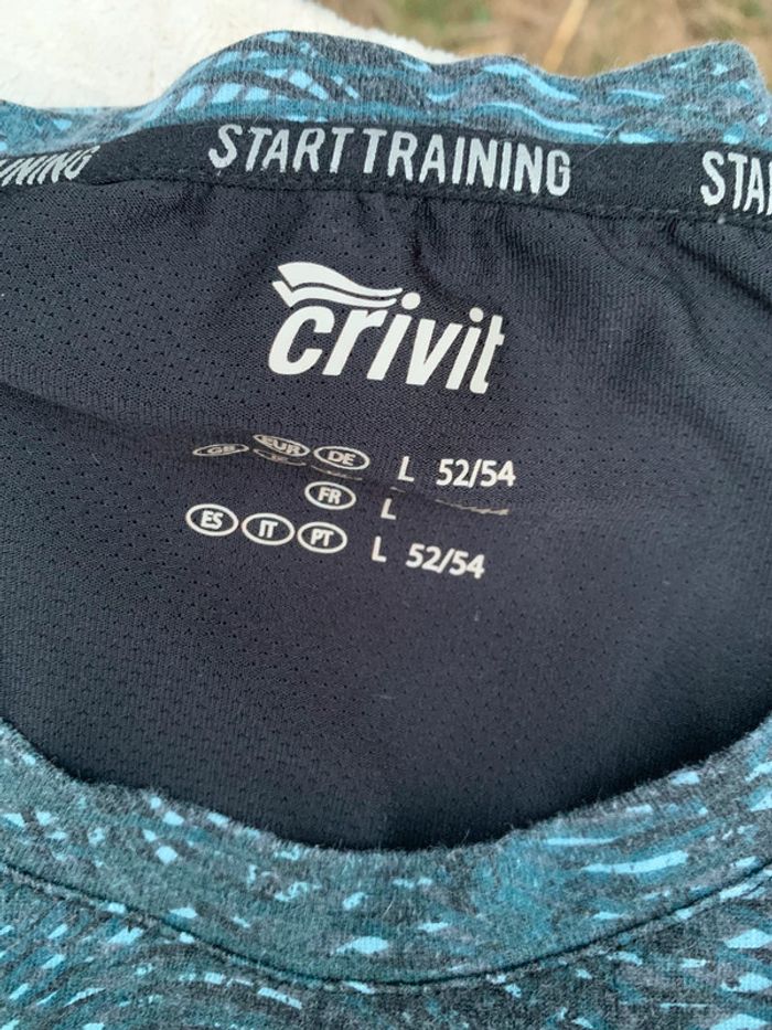 Lot sport cycliste VTT b-win taille XL et tee shirt L crivit - photo numéro 3