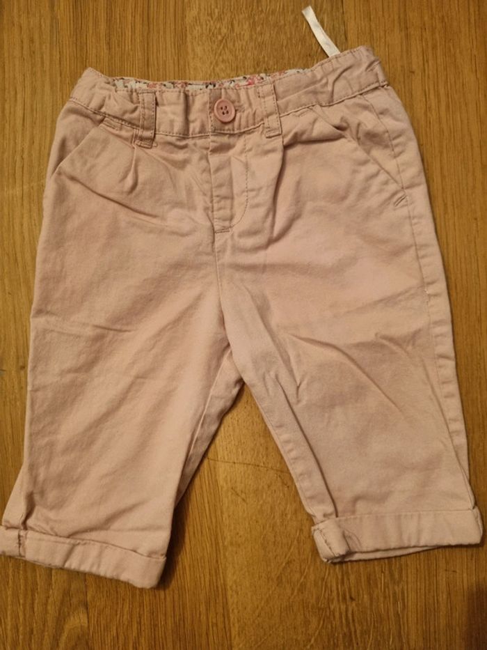 Pantalon chino rose pâle