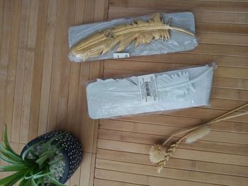 4 plumes déco à accrocher au mur