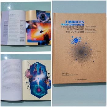 Beau livre 3 Minutes pour comprendre 50 plus grandes théories et découvertes sur l'univers