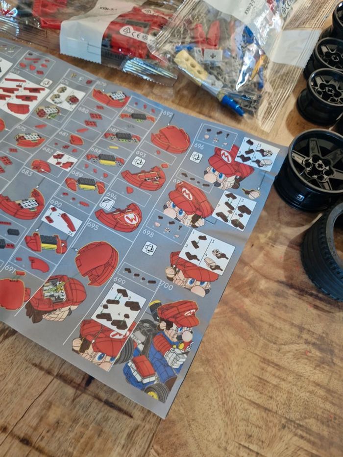 Mario Kart Mario et kart standard Copie Lego 72037 1972 pièces - photo numéro 8