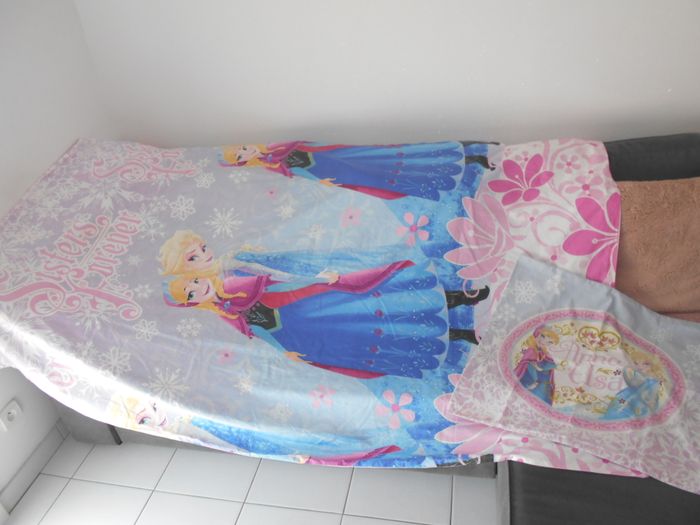 Housse de couette Reines des neiges et sa taie d'oreiller (Disney)