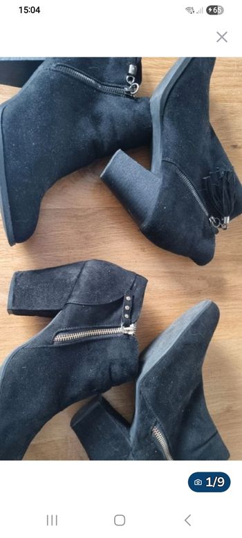 2 paires de bottines boots LH T 40 tres bon etat