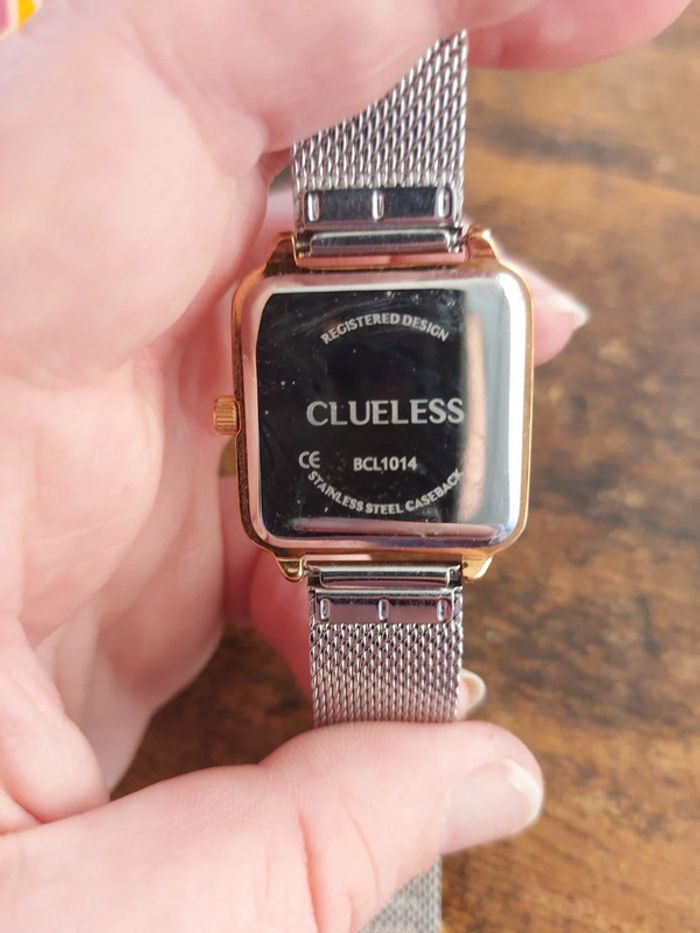 Montre clueless couleur argent et or rose - photo numéro 3