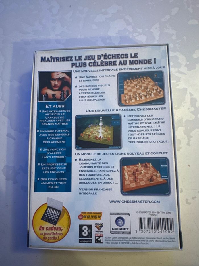 Jeu PC Chessmaster 10ème Édition – Ubisoft – Complet (3 CD) - photo numéro 2