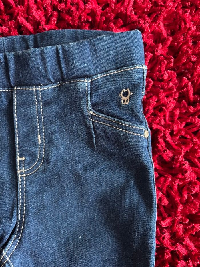 Pantalon jean stretch Obaïbi – 12 mois / 74 cm - photo numéro 4