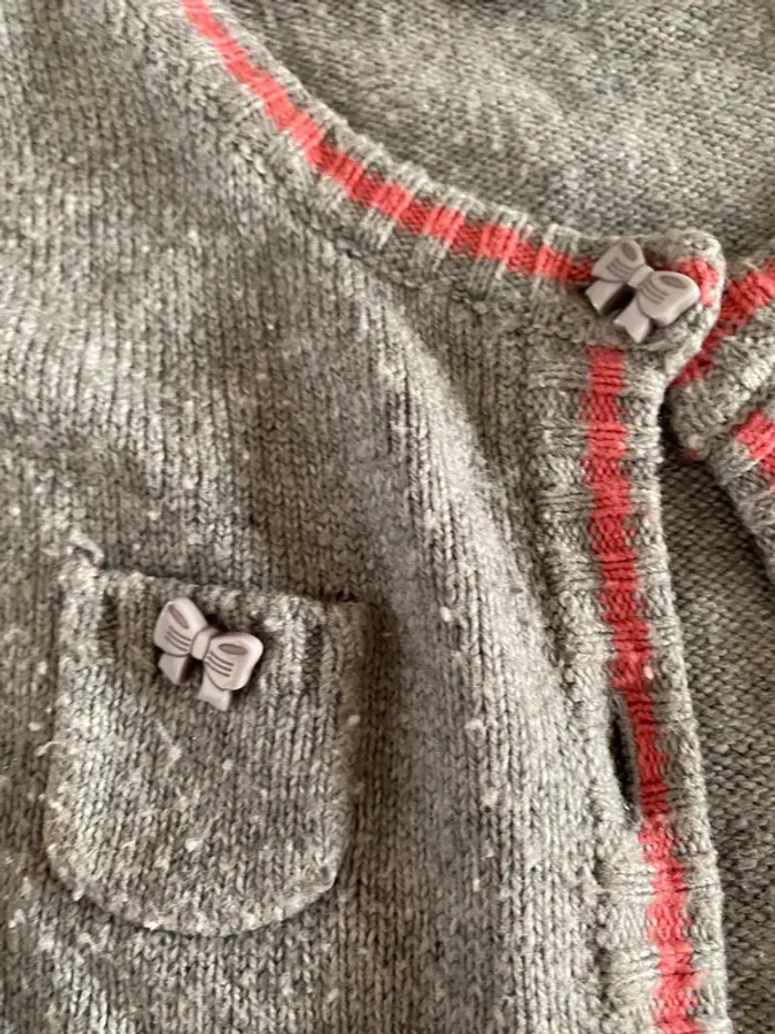 Gilets sergent major dpam 6 ans fille violet rose gris - photo numéro 9