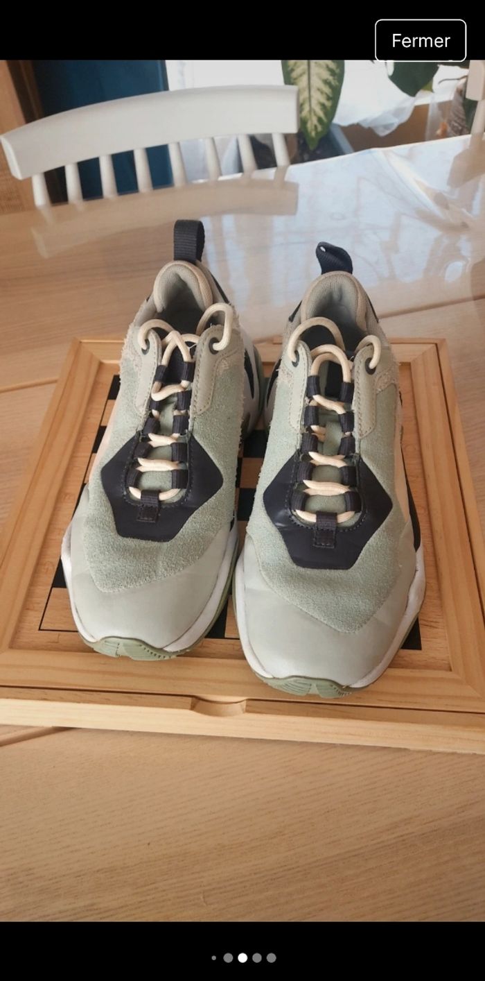 ​💚 Baskets PUMA Chunky Vert Sauge / Bleu Marine - Taille 36 👟 - photo numéro 4