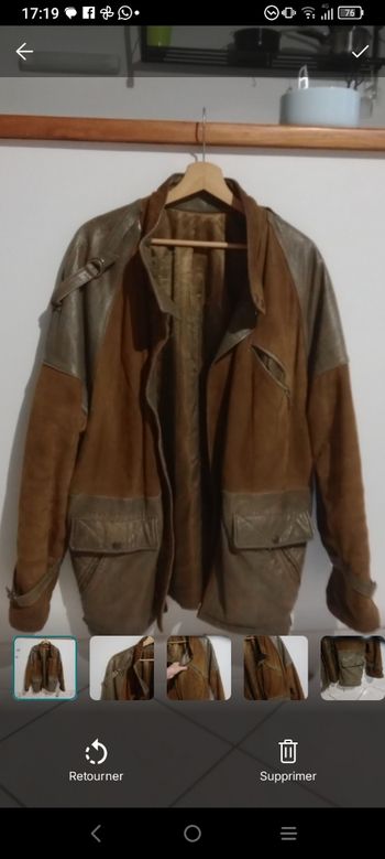 Blouson vintage L bimatière c84