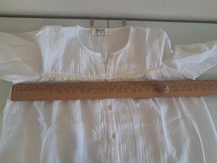 Balzac blouse été blanche T.36/38 en tbe - photo numéro 11