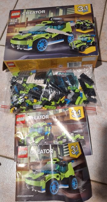 Lego creator la voiture de rallye