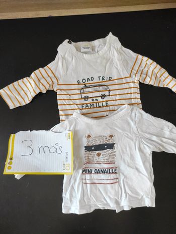 Lot de deux manches longues