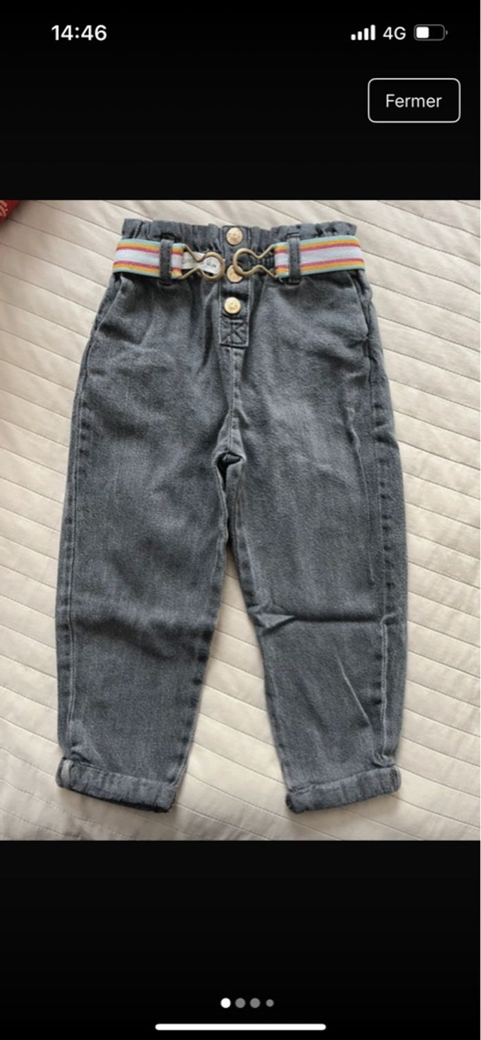Pantalon sergent major avec ceinture