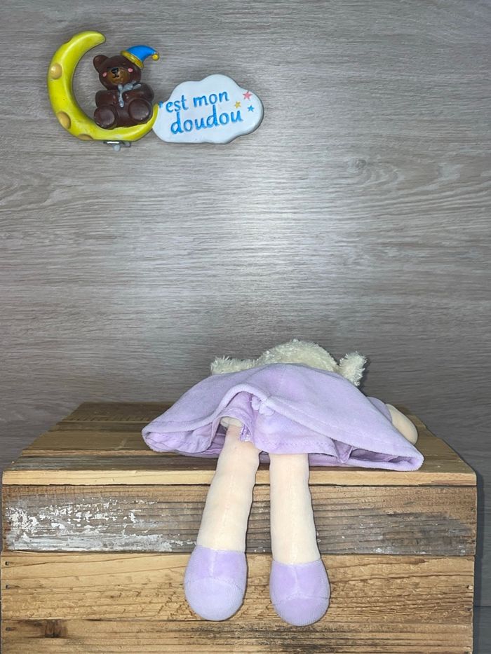 NOU180 doudou poupée 👧🏼 nounours - photo numéro 2