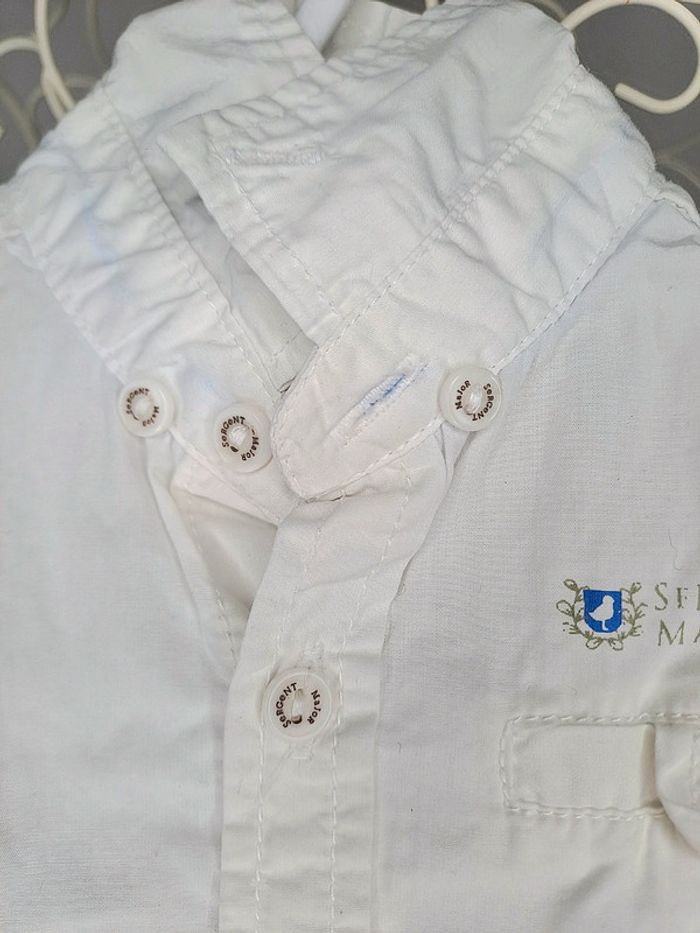 Chemise blanche sergent major 6 mois - photo numéro 3