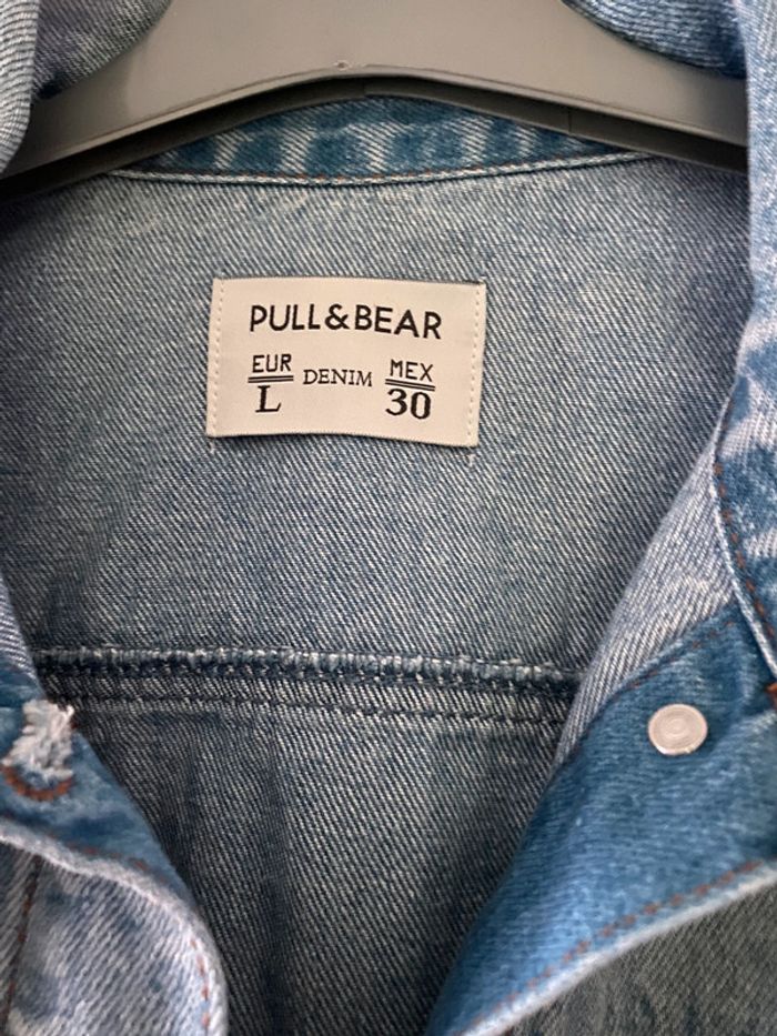 Veste en jeans Pull & Bear Taille L - photo numéro 3