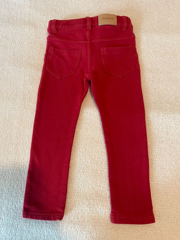 Pantalon élastique bordeaux - Mayoral - 2 ans / 92 cm - photo numéro 4