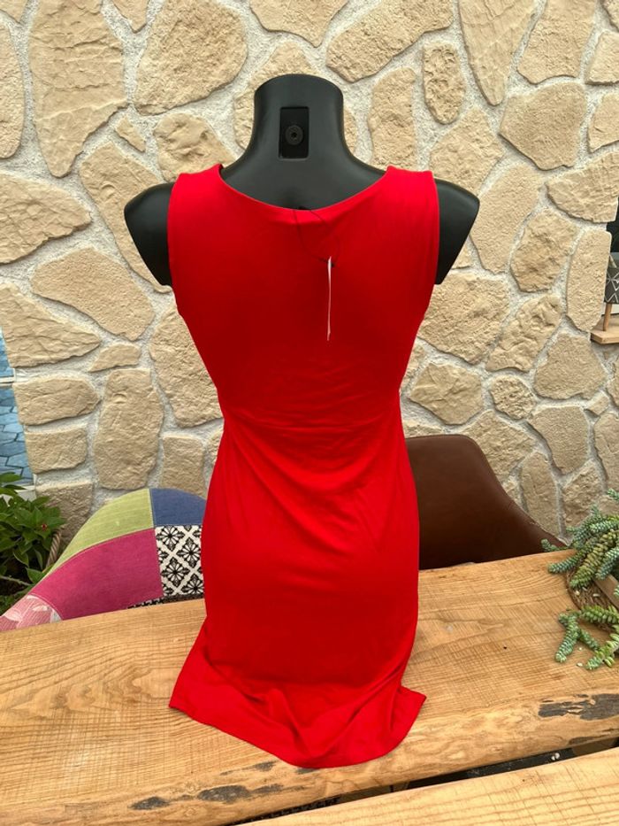 Robe rouge femme été fluide neuf avec étiquette charlott taille S 34 - 36 - photo numéro 3