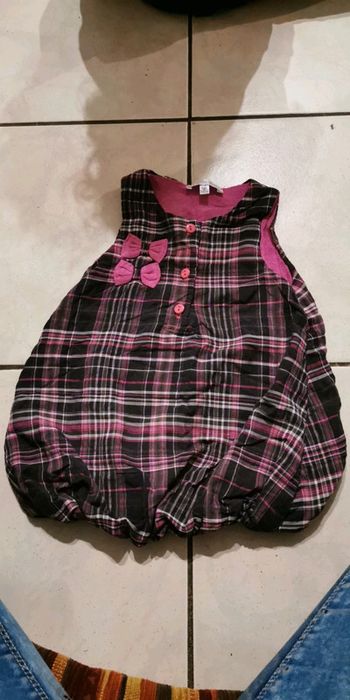 Robe 12 mois rose/noire