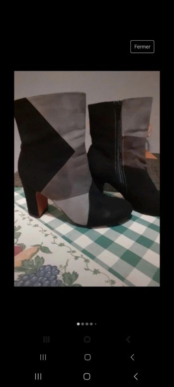 Bottines en daim 3 couleur super jolie