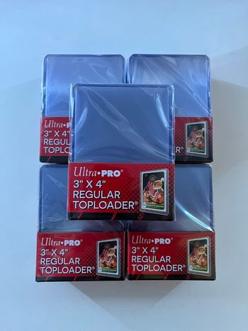 5 x paquets de 25 toploaders Ultra PRO