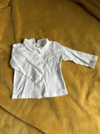Haut manches longues 6 mois petit bateau boutonnage dos