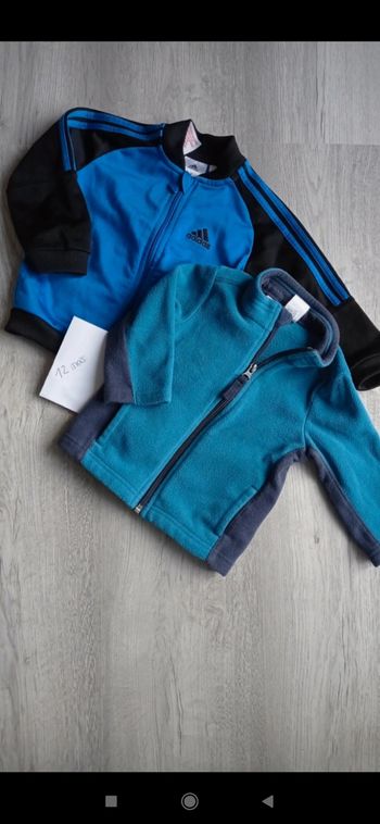 Lot 2 veste garçon 12mois