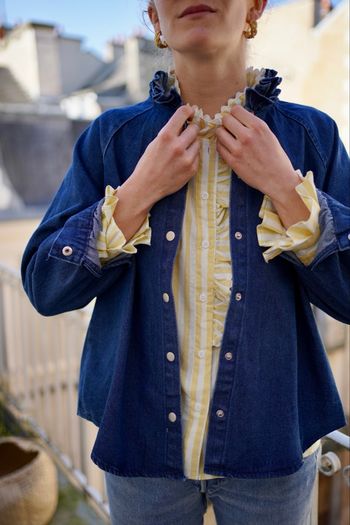 Sur chemise en jean - Charlior