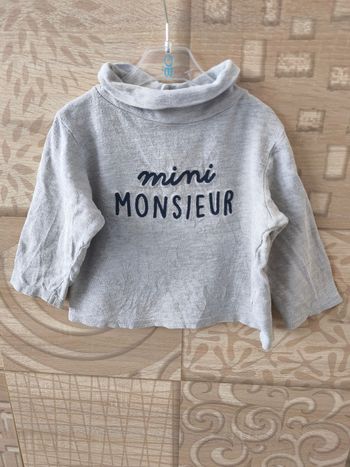 Pull léger Mini Monsieur tape à l'oeil