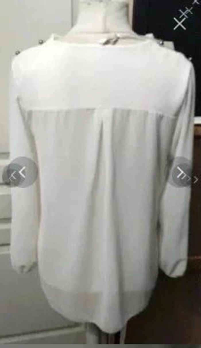 Blouse blanche neuve Moda fashion t 38 - photo numéro 3