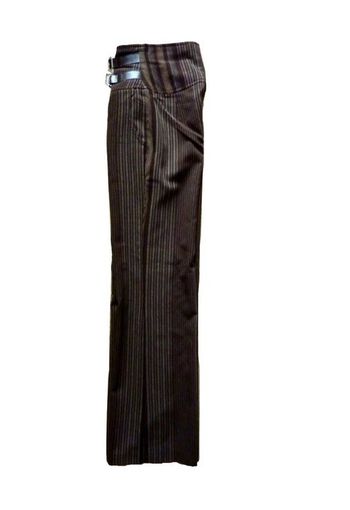Pantalon Rayé Marron