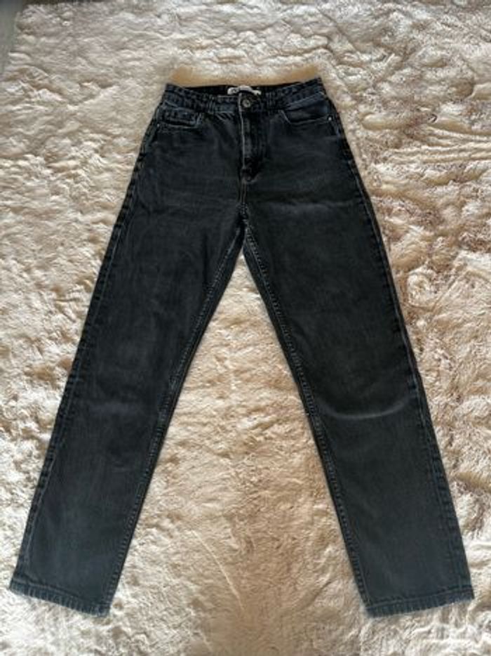 Jean droit noir zara taille 34 - photo numéro 4