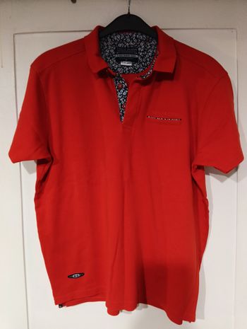 Polo homme rouge 