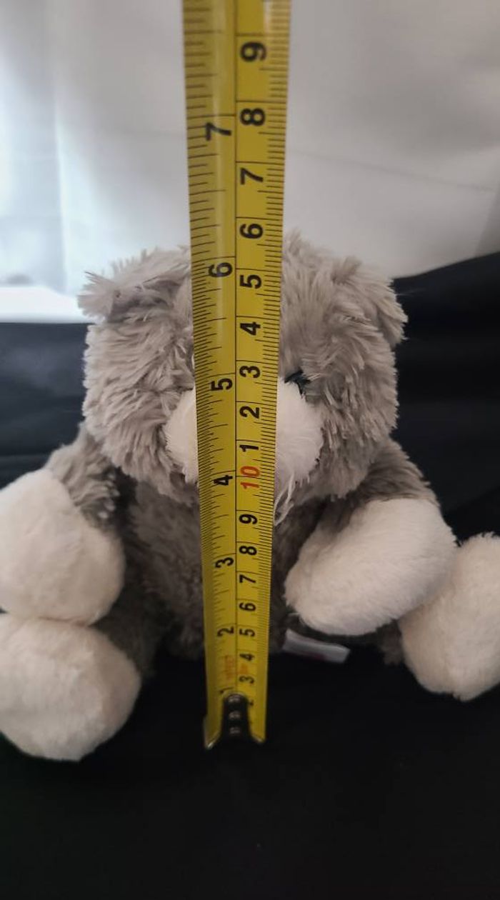 doudou toodo chat gris pattes blanches - photo numéro 2