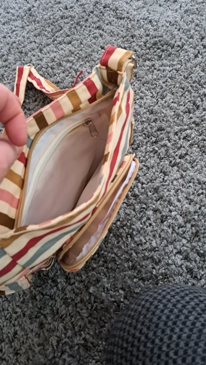 Sac en bandoulière rayé - photo numéro 4