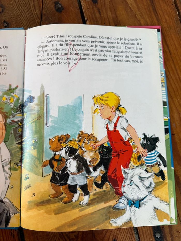 Livre rare Caroline et les vacances de Titus album édition damiers robot bd - photo numéro 5