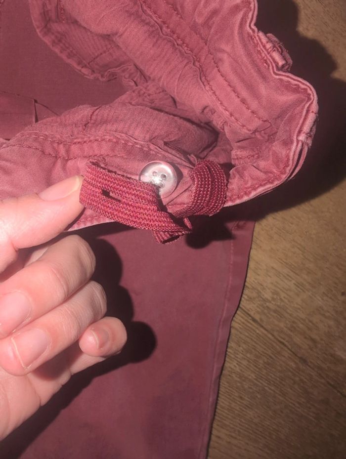 Pantalon Chino Cyrillus 9 ans bordeaux - photo numéro 8
