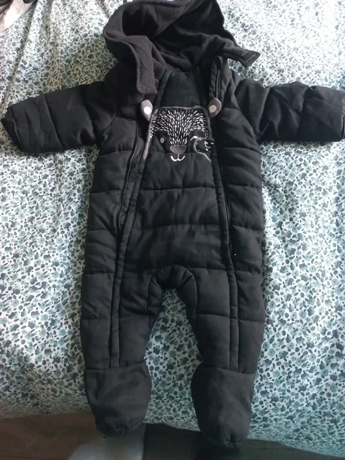 Combinaison bébé garçon noir