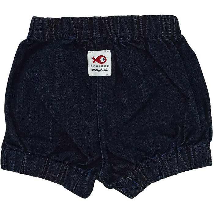 Short 6-12 mois en jean Bonjour Maurice - photo numéro 2