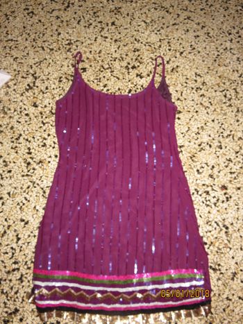robe paillettes taille 38