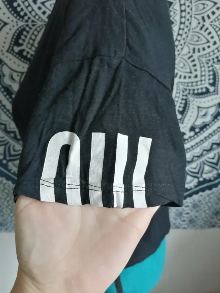 Tee-shirt court noir à message oui et non / jennyfer / (M) - photo numéro 4