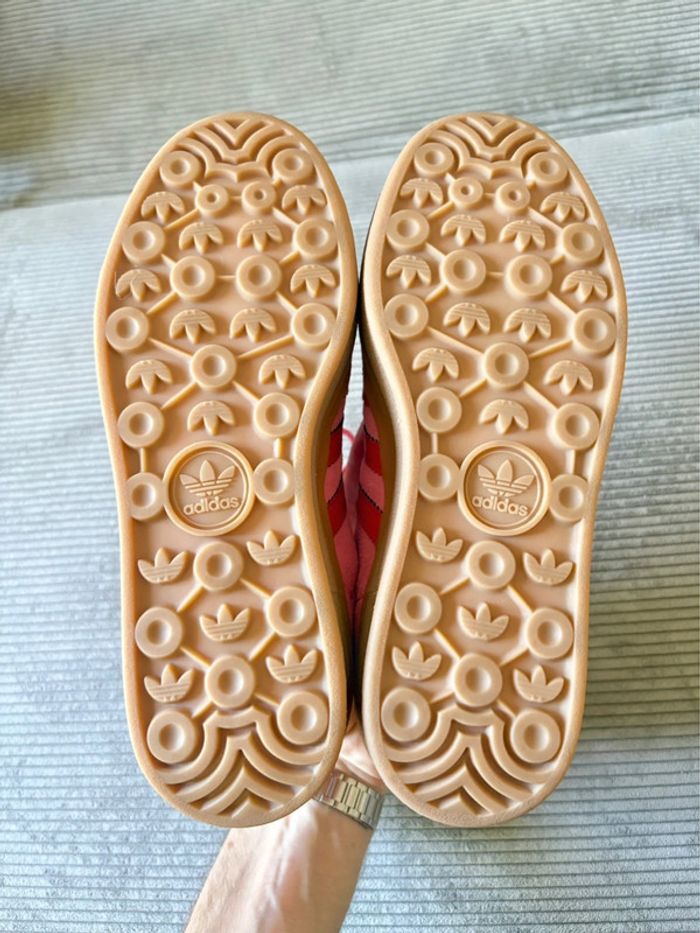Chaussures adidas gazelle bold roses et rouges / taille 38 2/3 - photo numéro 6