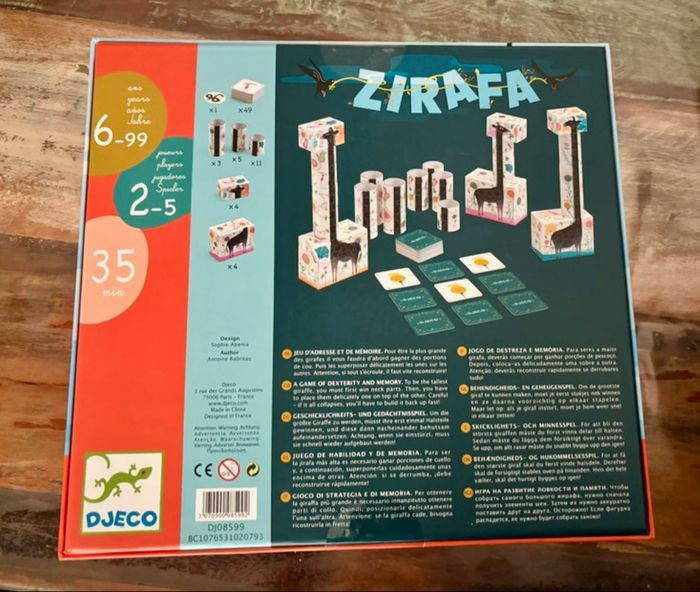 Jeu Djeco Zirafa – Mémoire & adresse – Neuf ! 🎲 - photo numéro 2