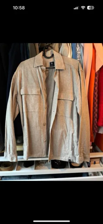 Surchemise lin beige